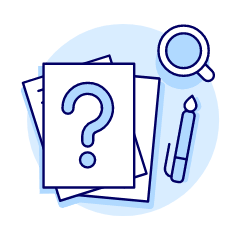 Documents Question Illustration from UX Duotone Set