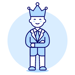 Manager Crown 1 Illustration from UX Duotone Set