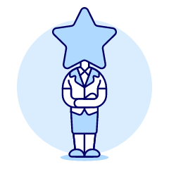 Manager Star 2 Illustration from UX Duotone Set