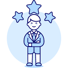 Three Star Employee 1 Illustration from UX Duotone Set