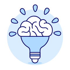 Lightbulb Brain 1 Illustration from UX Duotone Set