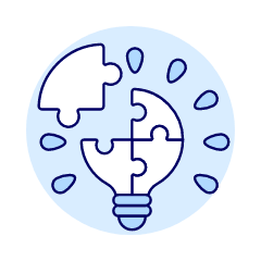Lightbulb Puzzle Illustration from UX Duotone Set