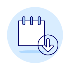 Note Download Illustration from UX Duotone Set