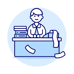 Accountant Sit 1 1 Illustration from UX Duotone Set