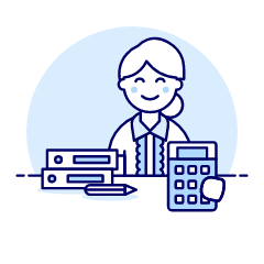 Accountant Sit 3 4 Illustration from UX Duotone Set