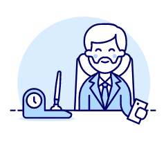 Boss Sit 2 1 Illustration from UX Duotone Set