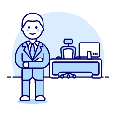 Boss Stand 1 Illustration from UX Duotone Set