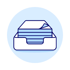 Document Box Illustration from UX Duotone Set
