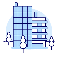 Office Building Illustration from UX Duotone Set