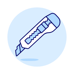 Paper Cutter 1 Illustration from UX Duotone Set
