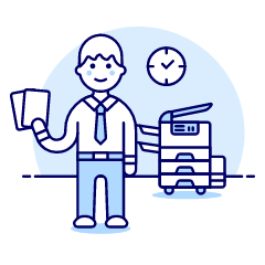 Photocopy Employee 1 Illustration from UX Duotone Set