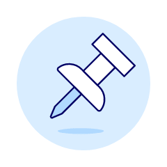 Pin Illustration from UX Duotone Set