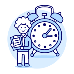 Work Alarm 3 Illustration from UX Duotone Set