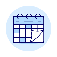 Work Calendar Illustration from UX Duotone Set