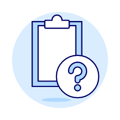 Clipboard Question Illustration from UX Duotone Set