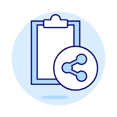 Clipboard Share Illustration from UX Duotone Set