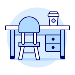 Workspace Desk 1 Illustration from UX Duotone Set