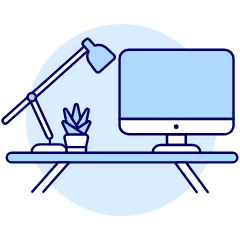 Workspace Imac 1 Illustration from UX Duotone Set