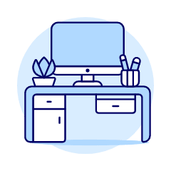 Workspace Imac 4 Illustration from UX Duotone Set