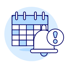 Calendar Alert Illustration from UX Duotone Set