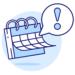 Calendar Deadline Illustration from UX Duotone Set