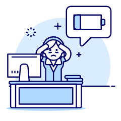 Overtime Energyless 4 Illustration from UX Duotone Set