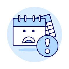 Stress Calendar Illustration from UX Duotone Set