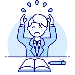 Stress Employee 3 Illustration from UX Duotone Set