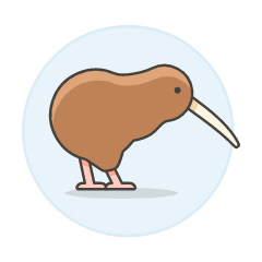 Kiwi Bird Illustration from UX Colors Set