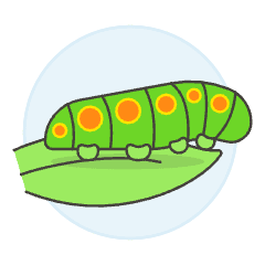 Carterpillar Illustration from UX Colors Set