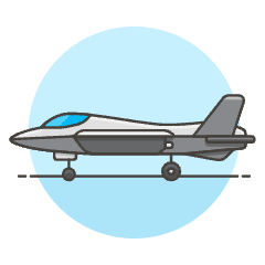 Aircraft Fighter 1 Illustration from UX Colors Set