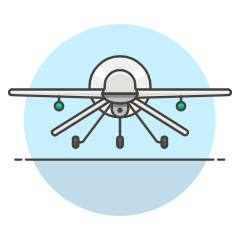 Military Drone 1 Illustration from UX Colors Set
