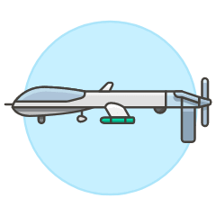 Military Drone 2 Illustration from UX Colors Set