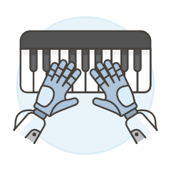 Musician Ai Illustration from UX Colors Set