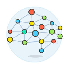 Neural Network 1 Illustration from UX Colors Set