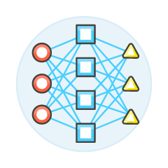 Neural Network 2 Illustration from UX Colors Set