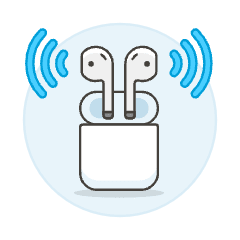 Airpod Bluetooth 1 Illustration from UX Colors Set