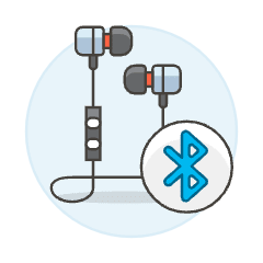 Headsets Bluetooth Illustration from UX Colors Set