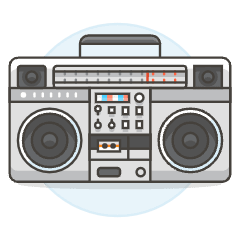 Boombox 2 Illustration from UX Colors Set