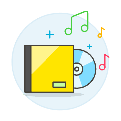 Cd Album Illustration from UX Colors Set