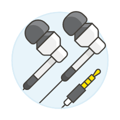 Headphones 1 Illustration from UX Colors Set