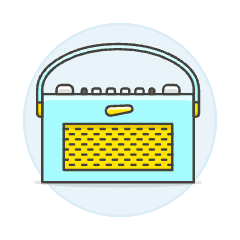 Radio Vintage 01 Illustration from UX Colors Set