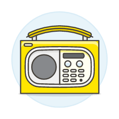 Radio Vintage 02 Illustration from UX Colors Set