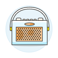 Radio Vintage 05 Illustration from UX Colors Set
