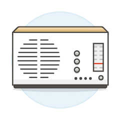 Radio Vintage 06 Illustration from UX Colors Set