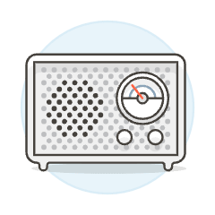 Radio Vintage 08 Illustration from UX Colors Set