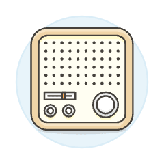 Radio Vintage 11 Illustration from UX Colors Set