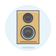 Audio Speakers 3 Illustration from UX Colors Set