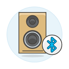 Audio Speakers Bluetooth Illustration from UX Colors Set