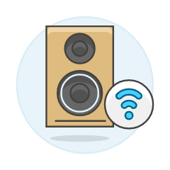 Audio Speakers Wifi Illustration from UX Colors Set